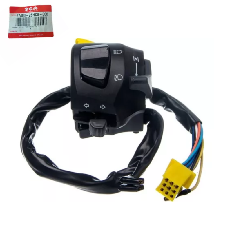 PUNHO DE LUZ LADO ESQUERDO SUZUKI YES 125 SE 2011-2013 / GSR 125 n (SEM CARENAGEM)