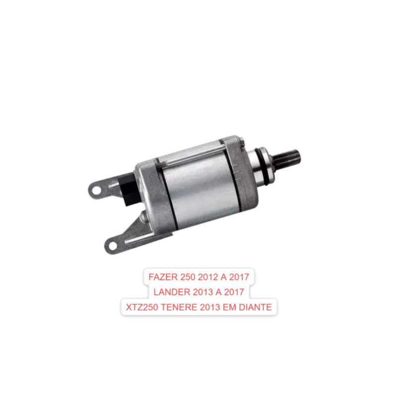 MOTOR DE PARTIDA arranque P/ MOTO YAMAHA YS 250 FAZER 12/17 - XTZ 250 LANDER 13/... - XTZ 250 TENERE 13/...