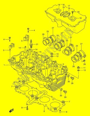 Cabeçote Suzuki 750f Original Novo Codigo 11100-20c12-000