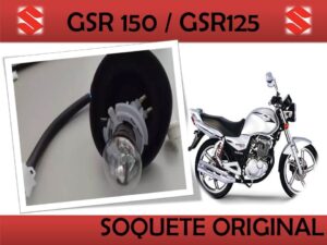 Soquete + Lampada Farol Bulbo Gsr 150 Gsr125 Gs120 Suzuki