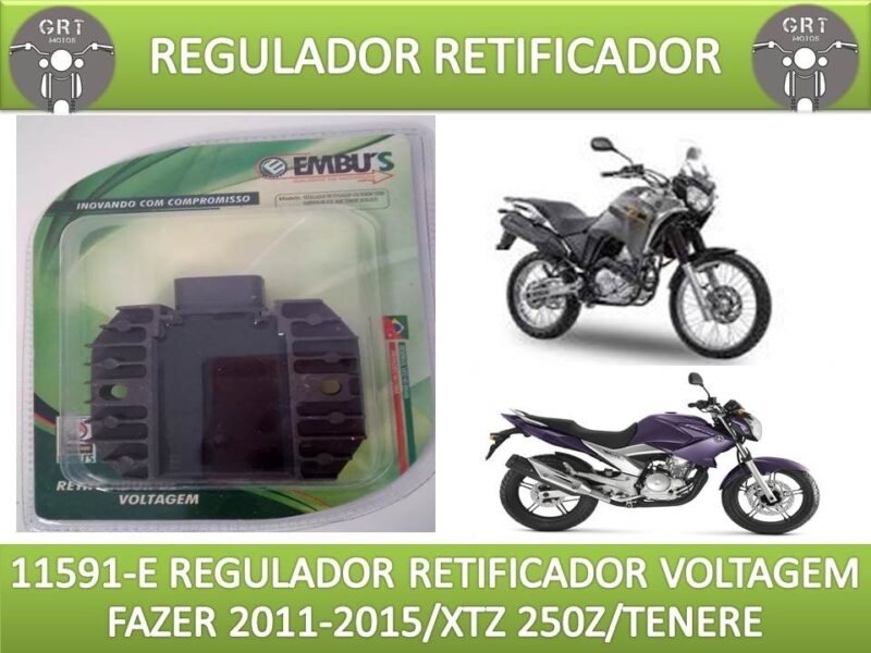 Regulador Retificador Tenere Fazer 250 Ano 11 Em Diante