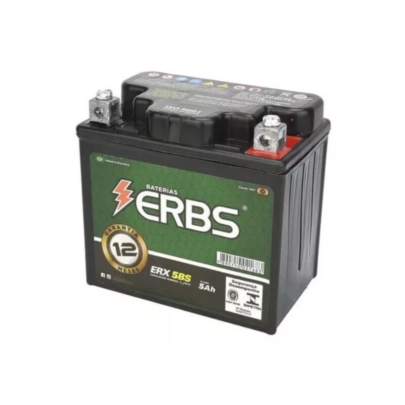 Bateria ERBS 5Ah CG125 Fan Titan Bros Biz 125 XRE 300