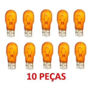 KIT 10X Lampada Pisca SETA Laranja 12v 15w Motos