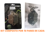 KIT ATACADO 10X Pastilhas Freio Traseira + Dianteira Yamaha Nmax 160