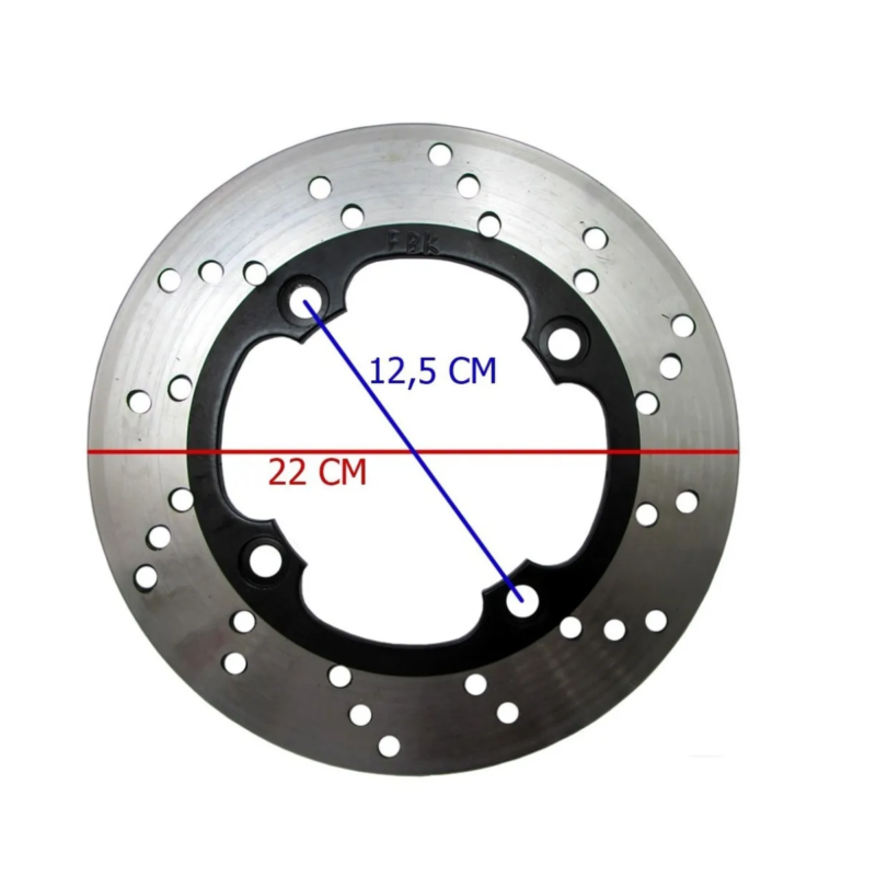 DISCO DE FREIO TRAS - CB 250 TWISTER(18/..)/ FALCON/ XRE 300 190/ BROS 160/ HORNET(../06)/ CBR 450 SR