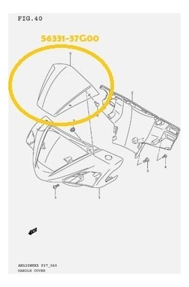 Bolha Visor Painel Suzuki Burgman 125 2005 A 2010 - Original