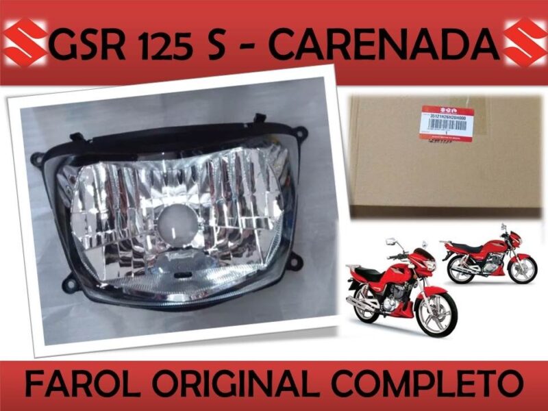 Farol Globo Bloco Optico Suzuki Gsr 125s Original Novo 11a17