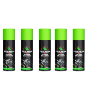 5x Spray lubrificante Corrente moto John Racer 150ml Teflon e Grafeno