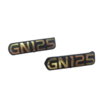 Par emblema da tampa lateral GN125 encaixado