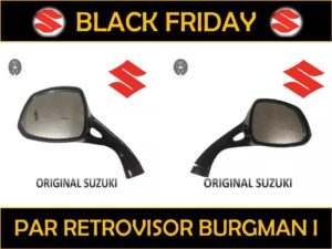 Par Espelho Retrovisor Burgman I 2012 Ate 2016 Preto - Black