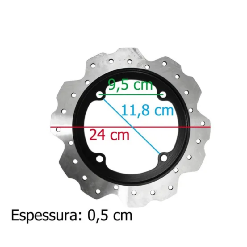 DISCO DE FREIO TRASEIRO CB 500 R/F/X (14/..)/ CB 650 R/F (14/..)