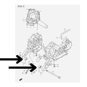 O par Bucha Do Motor Suzuki Burgman An125 2005 a 2010