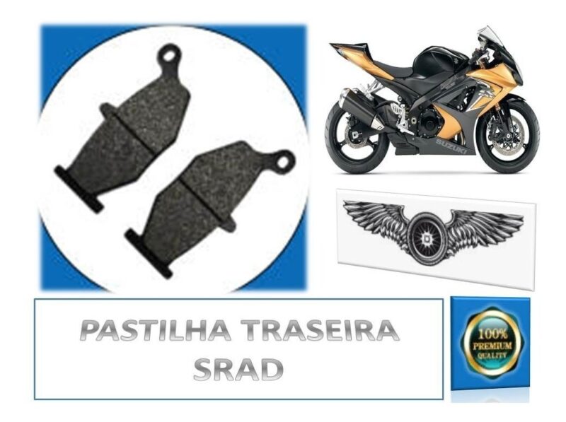 Pastilha Gsx-r 600/ Gsx-r750 Srad 2007 A 2011 Traseira Ga22