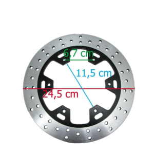 DISCO FREIO TRAS XT660/TENERE 660 05-17 /SUPER TENERE 750/XTZ 750 89-98