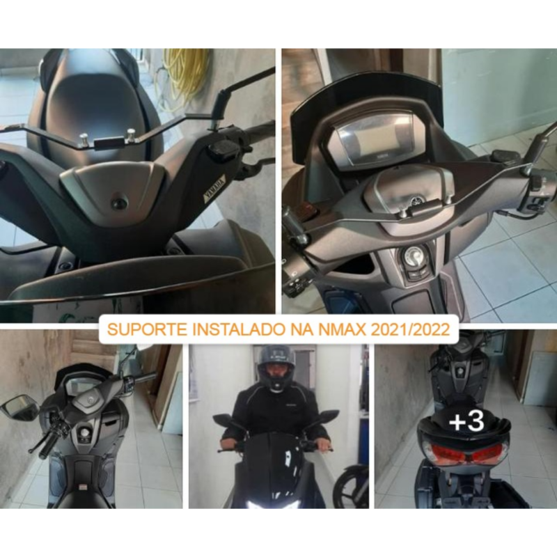 Suporte Para Celular Yamaha Nmax160 Barra C/ Suporte Sacola